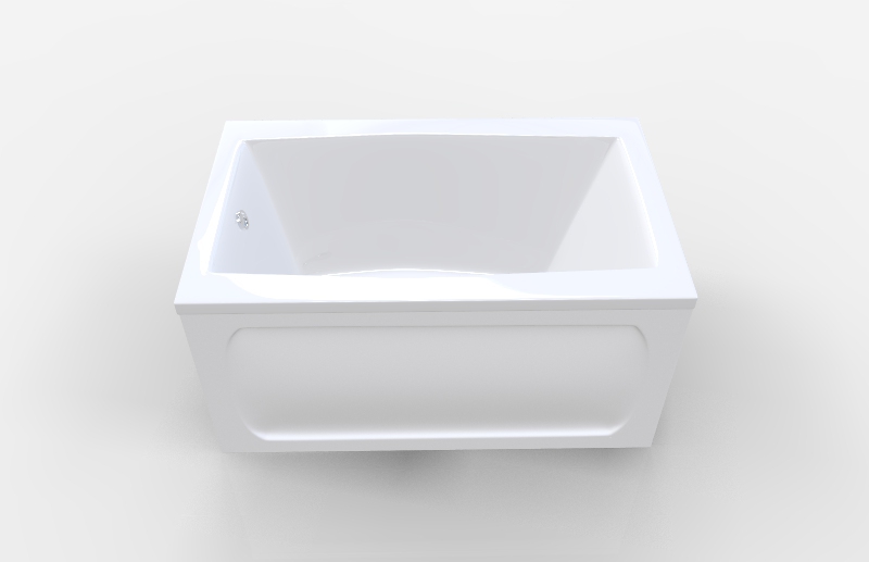 Акриловая ванна MarkaOne Viola 120х70 (комплект) в 3D